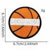 Wholesale Chic Basketball Embroidery Patch Iron-On Decorative Sticker Boutique Accessory