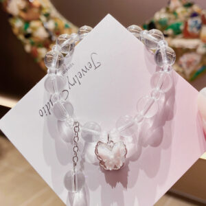 Transparent patterned butterfly bracelet (bagged)
