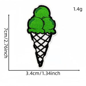 Green series cloth sticker 3#