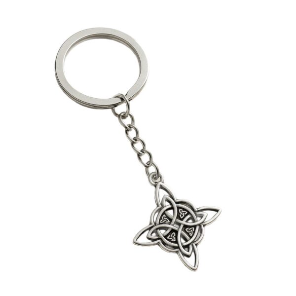 Wholesale Silver Celtic Knot Keychain Pendant European Style Car Key Accessory Boutique Resale