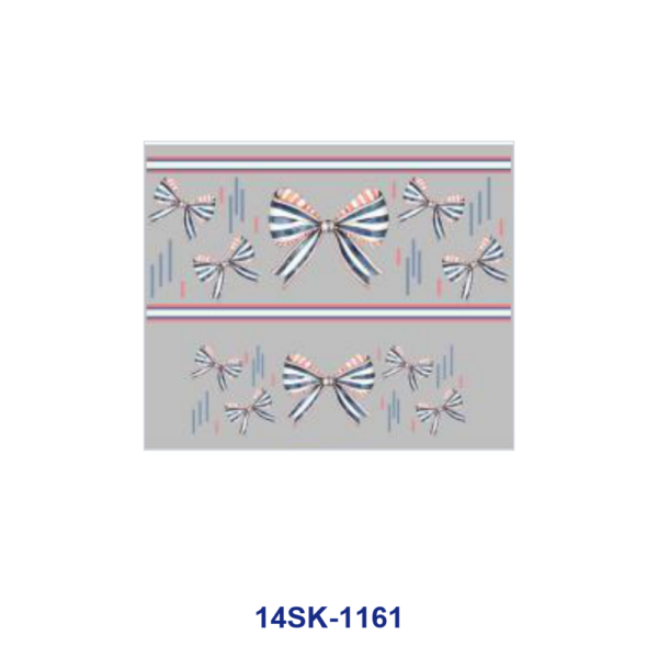 Wholesale 2/4/8pcs Multi Color Stripe Glitter Bow Ribbon Print Mini Cup Keychain Sticker