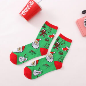 Green Gingerbread and Santa Claus