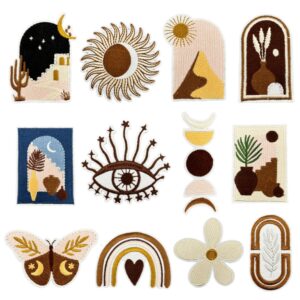 oly-7f3959765865ab68b76672a694412c02 Wholesale Bohemian Style Iron-On Polyester Patches for Coat Decoration DIY Gift