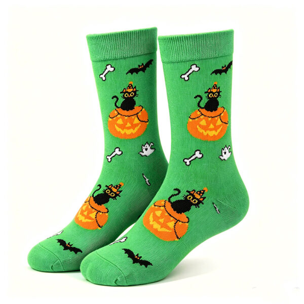 Wholesale Halloween Fashion Mid Calf Cotton Socks Unisex Warm Gift