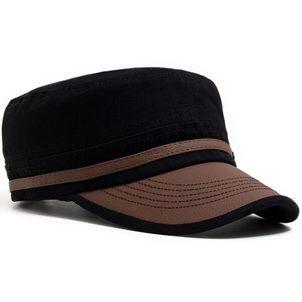 Wholesale Flat Top Cap with Curved Brim Sunscreen Adjustable Coffee Fashion Accessory for Resale