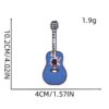 Wholesale 8pcs Cartoon Guitar Hot Melt Patches for DIY Embroidery Clothing Decoration Craft Supply