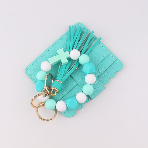 oly-7f81fa0afa24e964fb84d5ff643aa2be Wholesale Cross Design Silicone Keychain - Pink Charm Key Ring Fashion Accessory Gift