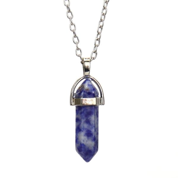 oly-7fa8db29152604c55c7467ed14628b5e Wholesale Trendy Leaf Pendant Necklace - Handmade Semi-Precious Stone Adjustable Chain Jewelry Accessory