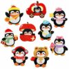 oly-7fae3489fbb562881a63a573ae09b3ac Wholesale Trendy Cartoon Penguin Embroidered Cloth Patch Set 9pcs Polyester Thread Decorative Accessory for DIY