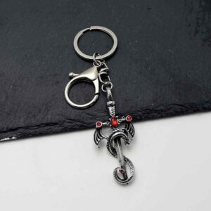 Retro silver-red [lobster buckle style]