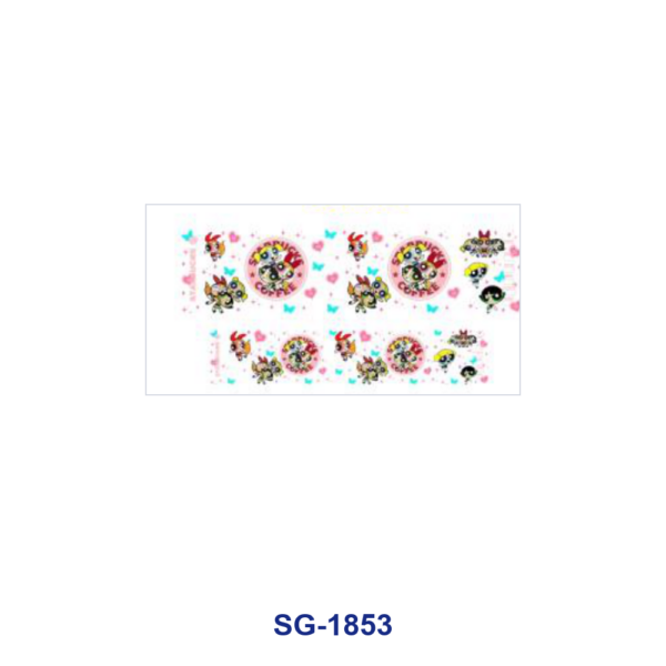 oly-7fe1e8fe2cec5a2a4f6f0040e0314a1c Wholesale 8pcs Cartoon Movie Character and Animal Pattern 3oz Cup Stickers Wrap OLY Exclusive