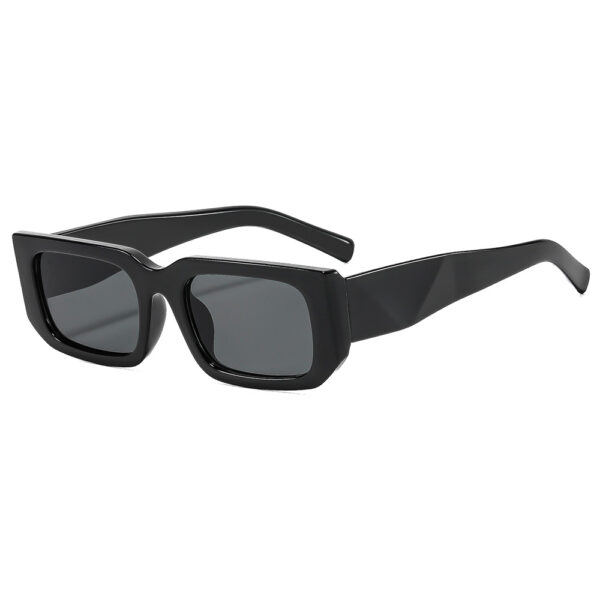 oly-7fe268b2b6f240271c15b160dc551843 Wholesale Retro Square Frame Sunglasses UV400 Grey Lens Black Frame for Outdoor Cycling Resale