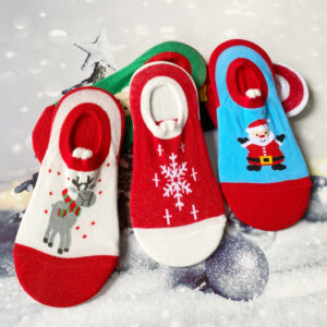 oly-80002485bfdd2005cfba43d2fcc961b4 Wholesale Chic Cartoon Christmas Socks Red Women's Holiday Gift Boutique Resale