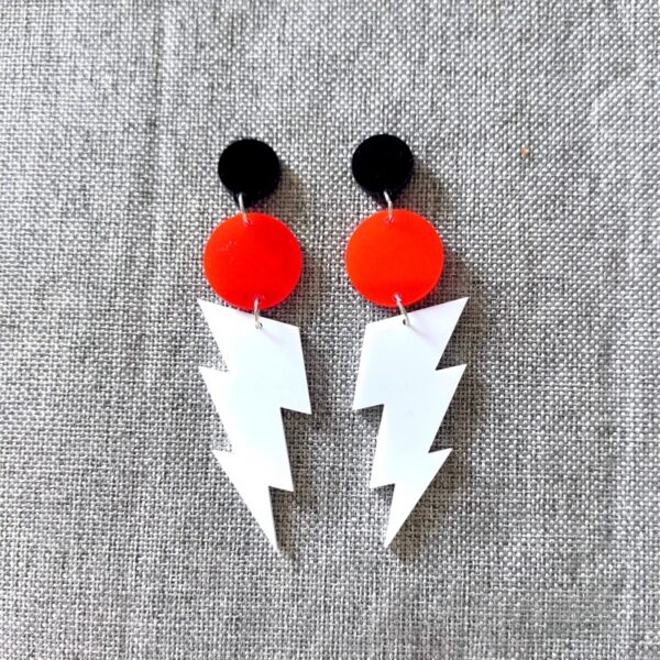 oly-8011bce44510e3a99ce0ef4fa6e412b4 Wholesale Acrylic Lightning Pendant Earrings Red Neon Glow Trendy Party Jewelry Gift for Women