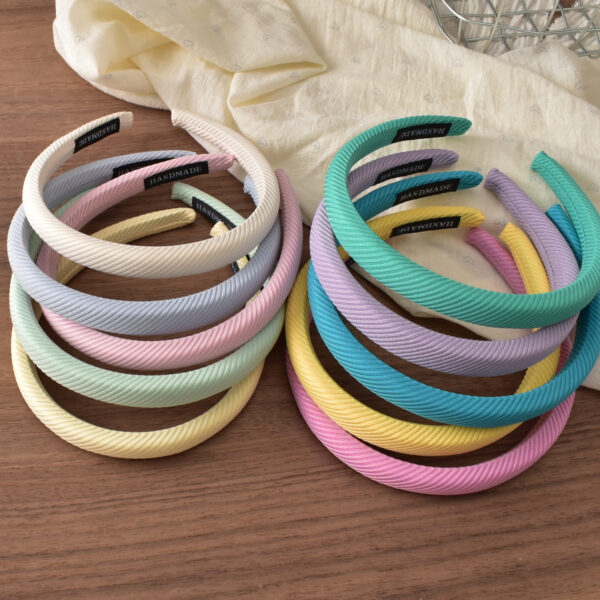 oly-8011d6487e6a6f7b22437a578c2ca9d4 Wholesale Cloth Headband Korean Minimalist Diagonal Stripes Hair Accessory for Women Everyday Styling
