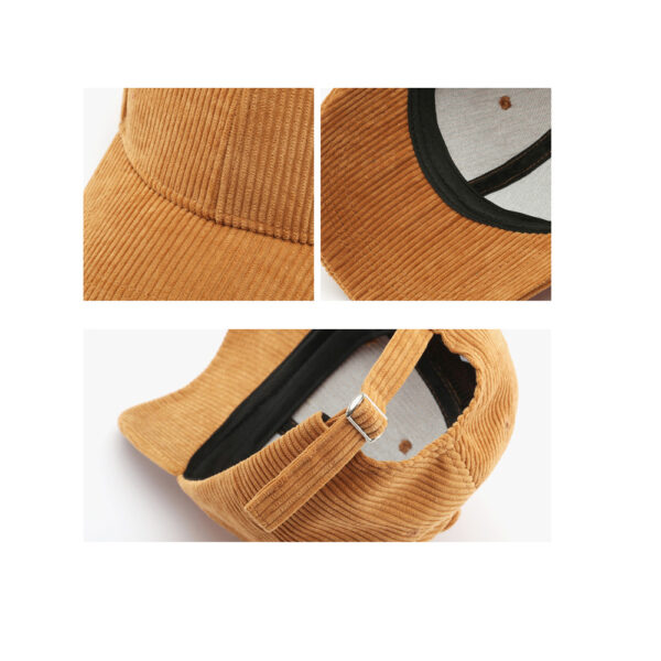 oly-8011ddc8a714c441e70b36fa32649eea Wholesale Corduroy Baseball Cap Curved Brim Warm Hat for Men Women Resale