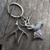 oly-801993f2582de822becaac772f5ef594 Wholesale Christmas Reindeer Keychain Pendant Fashion Alloy Car Key Accessory DIY Gift