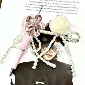 oly-8021fc9368d30acac5695d924c0f5d4c Wholesale Trendy Crystal Flower Beaded DIY Car Hanging Charm Resin Accessory for Keychain or Pen