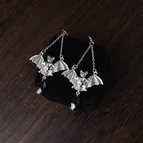 oly-804bf560b0c797266a001355e5d465db Wholesale Vintage Bat Earrings Necklace Set Gothic Halloween Jewelry Gift