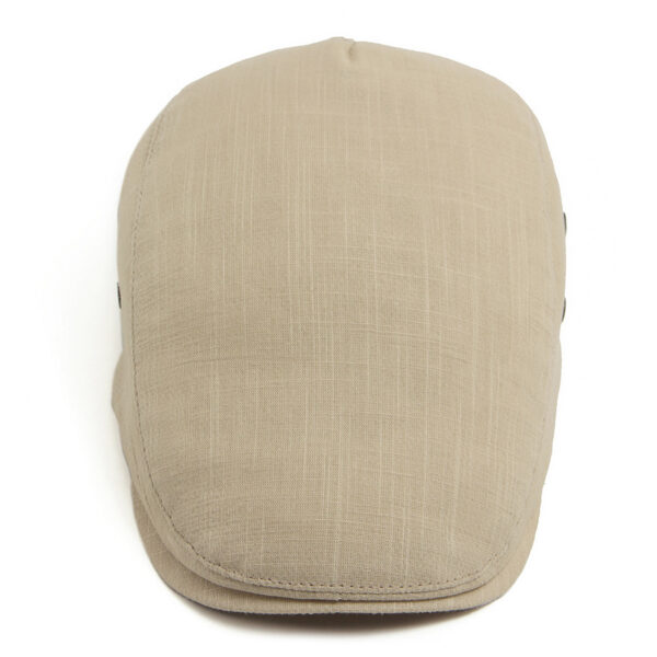 Wholesale Retro Lightweight Linen Peaked Cap for Summer Sun Protection