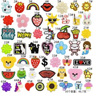 Cartoon set of 50 pieces in fixed style