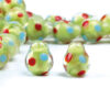 oly-808529d7da6eb33ff915dd7818da9a56 Wholesale Yellow Green Bubble Polka Dot Fruit Glass Beads for DIY Jewelry Making Fashion Accessory