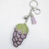 oly-809052f4ce360007293461e6a0ae2d8e Wholesale Rhinestone Grape Fruit Keychain Zinc Alloy Car Key Accessory Bag Charm