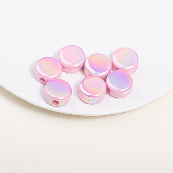 oly-8093902aa79d619aa2cd4801d127f176 Wholesale Stylish Acrylic Milk Tablet Beads Mixed Colors DIY Phone Chain Bag Charm Craft Supply
