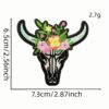 Wholesale Turquoise Denim Cross Embroidery Patch Chic DIY Fashion Accessory for Bags or Clothing Gift Boutique
