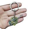 Wholesale Vintage Guitar Pick Keychain Punk Rock Stainless Steel Key Ring Unisex Fashion Accessory