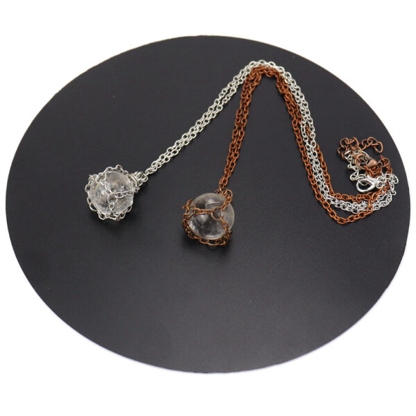 Wholesale Vintage Natural White Crystal Drop Pendant Necklace Handmade Jewelry Accessory for Gift Boutique