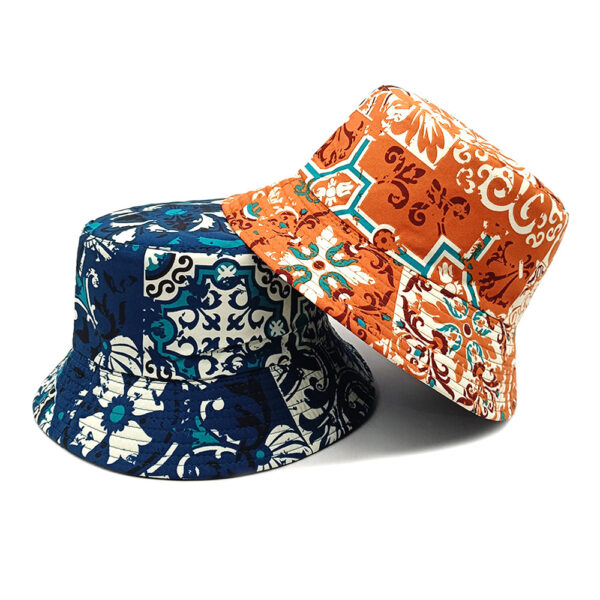 oly-80ab95f22786766f6c0c2f4c90f4b136 Wholesale Reversible Bohemian Bucket Hat Tie Dye Sun Hat for Men Women Stylish Outdoor Sunscreen Hat