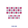 oly-80b13f5ec13321348ff0afe3482882d8 Wholesale 2/4/8pcs Christmas Santa Bow Mini Cup Keychain Sticker