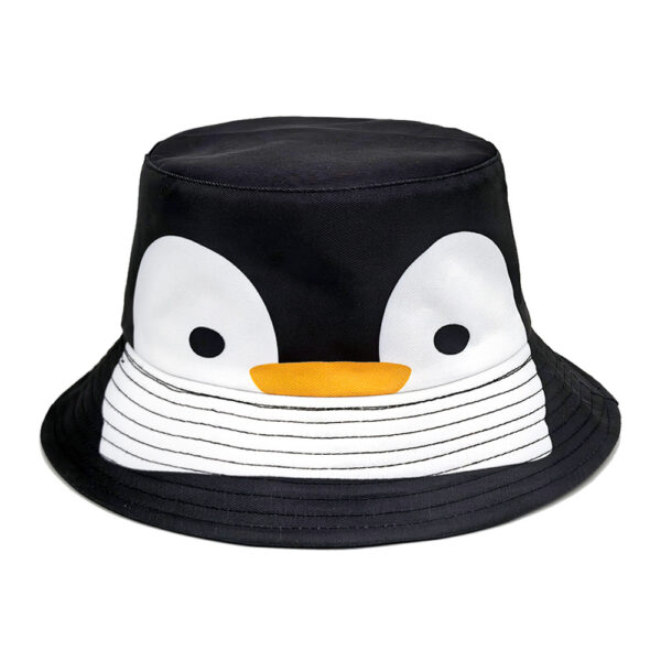 Wholesale Trendy Cartoon Penguin Print Bucket Hat Unisex Fashion Accessory for Sun Protection Resale Gift