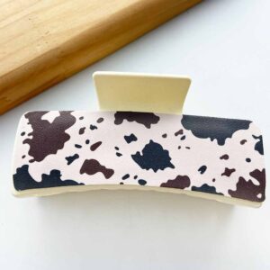 Cowboy grab cow pattern white