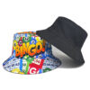 oly-80cb92c2d6d27df804b2961bda87558b Wholesale Alphabet Print Bucket Hat Unisex Double Sided Sun Protection Everyday Casual