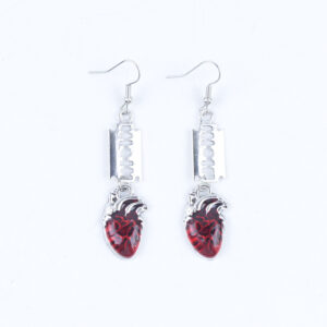 Razor bat earrings