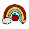 Wholesale Embroidered Iron on Cartoon Learning Patches Decorative Accents for Children