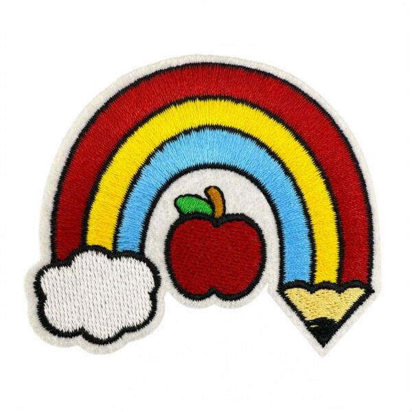 Wholesale Embroidered Iron on Cartoon Learning Patches Decorative Accents for Children