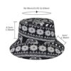 Wholesale Elephant Pattern Bucket Hat Navy Blue Double Sided Summer Sun Protection Fashion Accessory