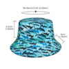 Wholesale Shark Pattern Bucket Hat for Women Sun Protection Casual Fashion Accessory