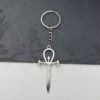 Wholesale Gothic Retro Zinc Alloy Cross Sword Keychain Silver Fashion Accessory Gift