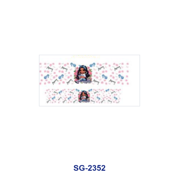 Wholesale 8pcs Mixed Zodiac Cartoon Girl Floral Decor Print 3oz Cup Stickers Wrap OLY Exclusive