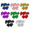 Wholesale Game Day 3D Embroidered Patch Iron-On Blue Polyester Fashion Accessory