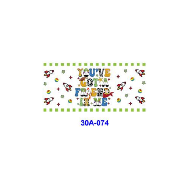 oly-81264d818a109754627184fdb75a9533 Wholesale 5pcs Western Cowboy Space Text 16oz Cup UV DTF Wraps OLY Exclusive