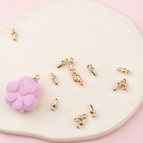 oly-8143c150d8dcd415d9c653af8f57d898 Wholesale Gold Electroplated Plastic Fat Cap Nails DIY Jewelry Making Accessories for Bracelets and Earrings