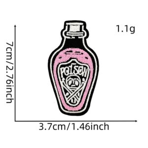Dark skull series cloth sticker 4#