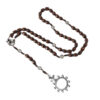 Wholesale Geometric Handmade Wood Bead Necklace Natural Wood Pendant for Easter Fashion Jewelry Accessory