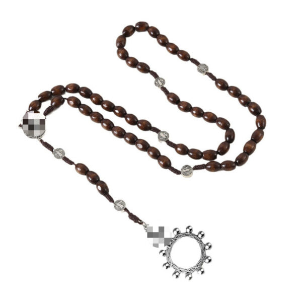 Wholesale Geometric Handmade Wood Bead Necklace Natural Wood Pendant for Easter Fashion Jewelry Accessory