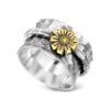 oly-81b0c5360ed38c09ab0775288e62fc4e Wholesale Ring Rotating Carved Silver Color Europe Style Everyday Wear Jewelry Accessory